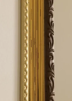 Ramme Abisko Guld 15x20 cm - Passepartout Hvid 4x5 inches (10,16x12,7 cm)