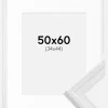 Ramme Abisko Hvid 50x60 cm - Passepartout Hvid 35x45 cm