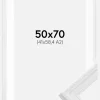 Ramme Abisko Hvid 50x70 cm - Passepartout Hvid 42x59,4 cm (A2)