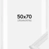 Ramme Abisko Hvid 50x70 cm - Passepartout Hvid 16x24 inches
