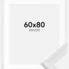 Ramme Abisko Hvid 60x80 cm - Passepartout Hvid 50x60 cm
