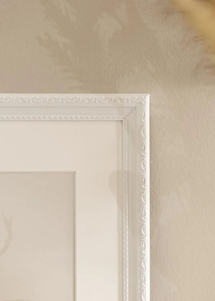 Ramme Abisko Hvid 60x80 cm - Passepartout Hvid 50x60 cm