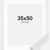 Ramme Abisko Hvid 35x50 cm - Passepartout Hvid 30x35 cm
