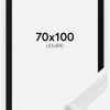 Ramme Abisko Hvid 70x100 cm - Passepartout Sort 62x85 cm