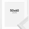 Ramme Abisko Hvid 50x60 cm - Passepartout Hvid 40x50 cm