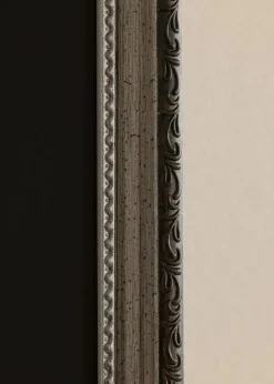 Ramme Abisko Sølv 20x30 cm - Passepartout Sort 10x20 cm