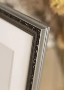 Ramme Abisko Sølv 40x50 cm - Passepartout Hvid 30x40 cm