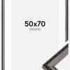 Ramme Abisko Sølv 50x70 cm - Passepartout Hvid 40x60 cm