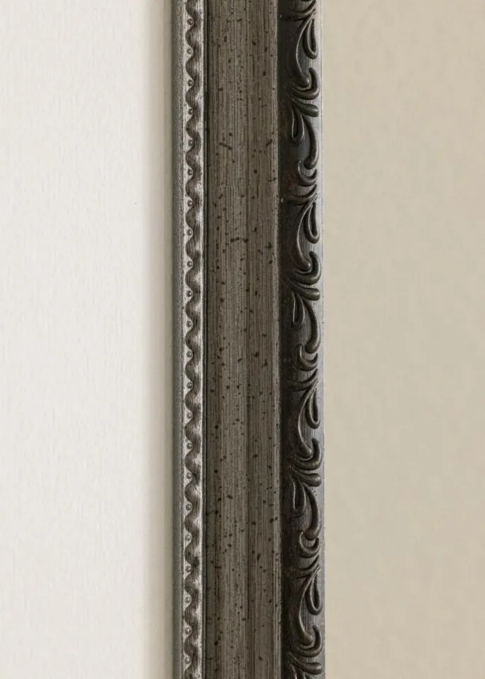 Ramme Abisko Sølv 40x40 cm - Passepartout Hvid 30x30 cm