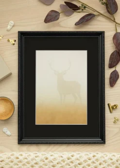 Ramme Abisko Sort 40x50 cm - Passepartout Sort 28x35 cm