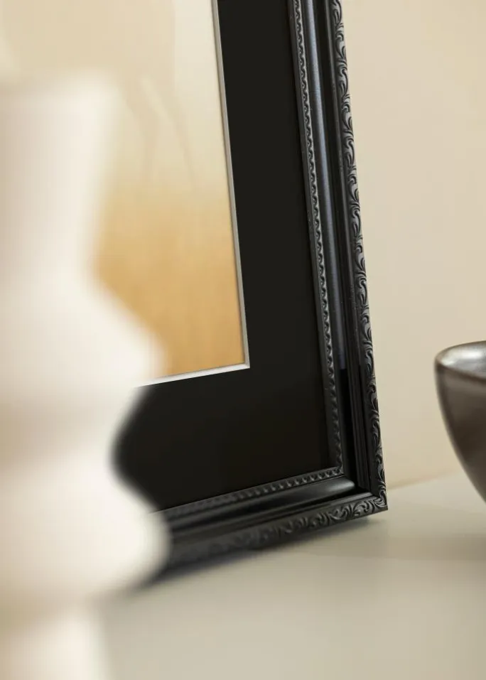 Ramme Abisko Sort 30x40 cm - Passepartout Sort 20x28 cm