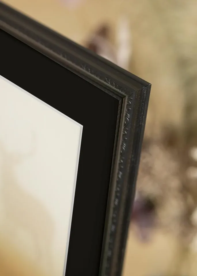 Ramme Abisko Sort 70x100 cm - Passepartout Sort 61x91,5 cm