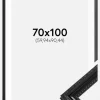 Ramme Abisko Sort 70x100 cm - Passepartout Hvid 24x36 inches