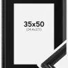 Ramme Abisko Sort 35x50 cm - Passepartout Sort 10x15 inches