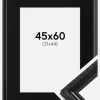 Ramme Abisko Sort 45x60 cm - Passepartout Sort 32x45 cm