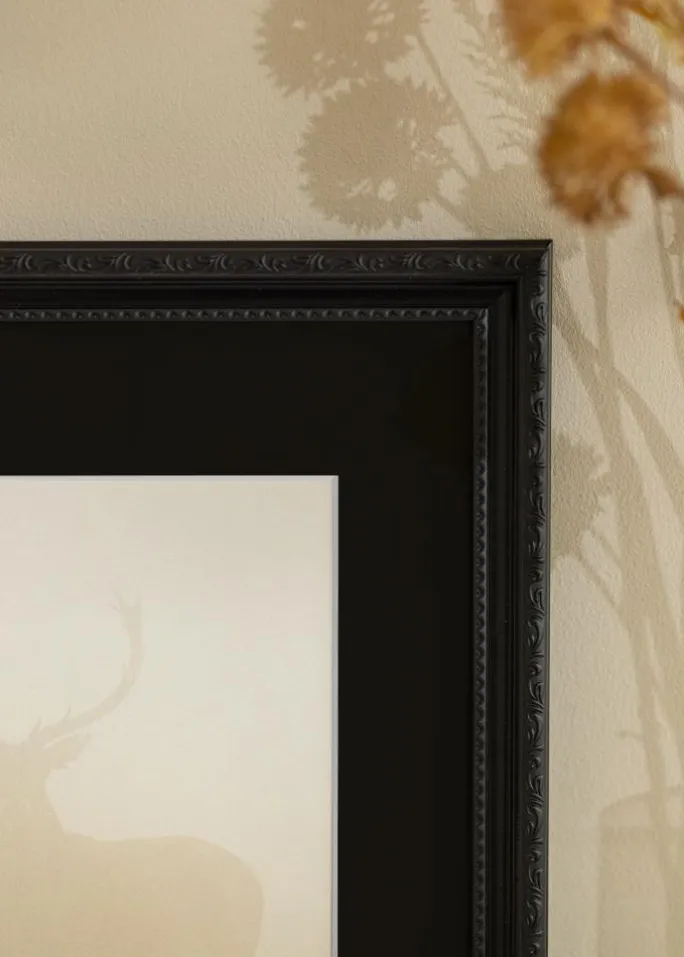 Ramme Abisko Sort 50x70 cm - Passepartout Sort 16x24 inches