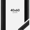 Ramme Abisko Sort 40x60 cm - Passepartout Sort 30x50 cm