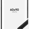 Ramme Abisko Sort 60x90 cm - Passepartout Hvid 50x75 cm