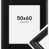 Ramme Abisko Sort 50x60 cm - Passepartout Sort 37x46 cm