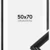 Ramme Abisko Sort 50x70 cm - Passepartout Hvid 16x24 inches