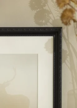 Ramme Abisko Sort 50x70 cm - Passepartout Hvid 16x24 inches
