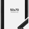 Ramme Abisko Sort 50x70 cm - Passepartout Sort 42x59,4 cm (A2)