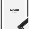 Ramme Abisko Sort 60x80 cm - Passepartout Hvid 50x70 cm