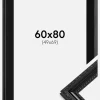 Ramme Abisko Sort 60x80 cm - Passepartout Sort 50x70 cm