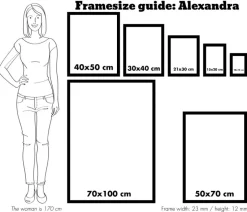 Ramme Alexandra Akrylglas Sort 61x91,5 cm
