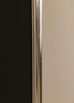 Ramme Aluminium Blank Sølv 70x100 cm - Passepartout Sort 62x93 cm