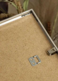 Ramme Aluminium Blank Sølv 30x40 cm - Passepartout Sort 20x30 cm