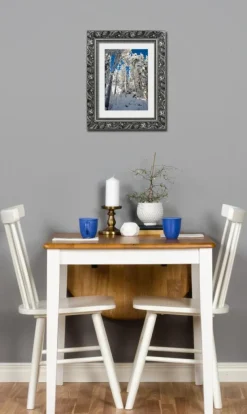 Ramme Alvastra Sølv - Valgfri Størrelse (Plexiglas)