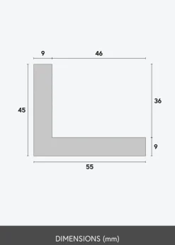 Ramme Anubis Svæveramme Eg - Valgfri Størrelse (svæveramme)