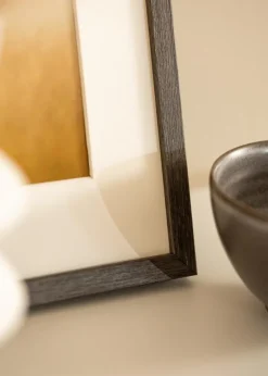 Ramme Ares grå Eg 50x65 cm - Passepartout Hvid 15x22 inches