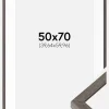 Ramme Ares grå Eg 50x70 cm - Passepartout Hvid 16x24 inches