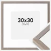 Ramme Ares Grå 30x30 cm - Passepartout Hvid 20x20 cm
