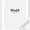 Ramme Ares Hvid Eg 50x65 cm - Passepartout Hvid 40x54 cm