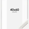 Ramme Ares Hvid Eg 40x60 cm - Passepartout Hvid 25x50 cm