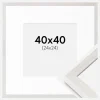 Ramme Ares Hvid Eg 40x40 cm - Passepartout Hvid 25x25 cm