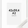 Ramme Ares Hvid Eg 42x59,4 cm - Passepartout Hvid 25x38 cm