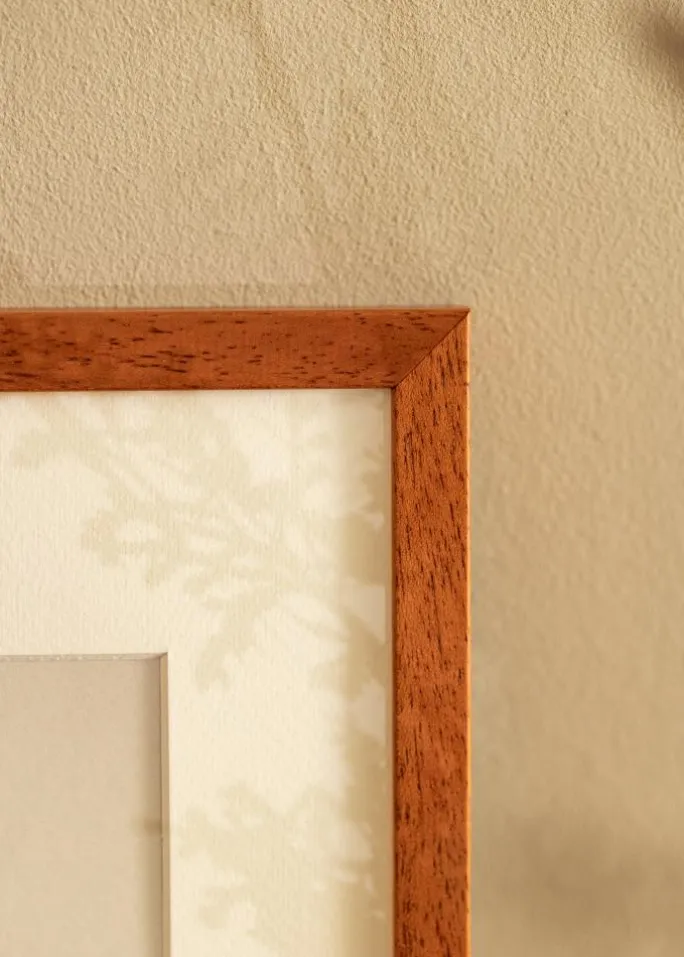 Ramme Ares Kirsebær 40x50 cm - Passepartout Hvid 11x15 inches