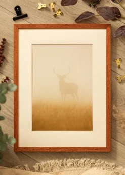 Ramme Ares Kirsebær 50x60 cm - Passepartout Hvid 35x45 cm