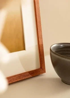 Ramme Ares Kirsebær 45x60 cm - Passepartout Hvid 35x50 cm