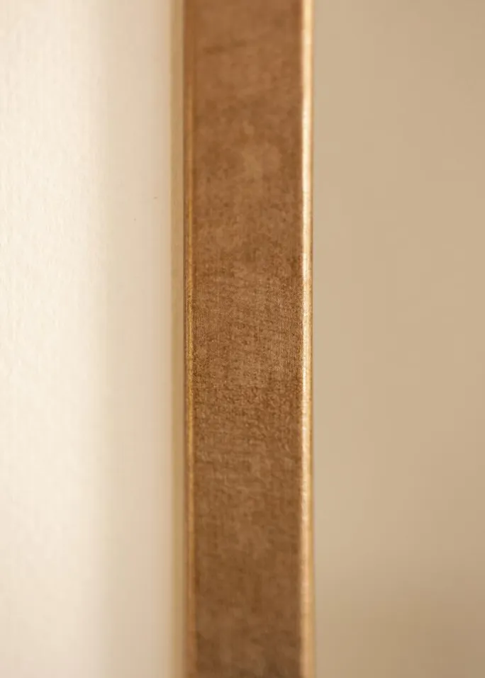 Ramme Ares Messing 30x40 cm - Passepartout Hvid 21x29,7 cm