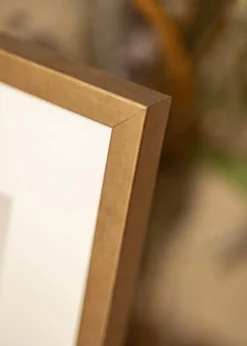 Ramme Ares Messing 45x60 cm - Passepartout Hvid 14x19 inches