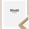 Ramme Ares Naturlig Eg 50x60 cm - Passepartout Hvid 42x50 cm