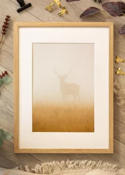 Ramme Ares Naturlig Eg 24x30 cm - Passepartout Hvid 13x20 cm