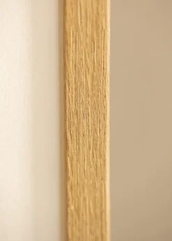 Ramme Ares Naturlig Eg 45x60 cm - Passepartout Hvid B3 353x500 mm