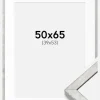 Ramme Ares Sølv 50x65 cm - Passepartout Hvid 40x54 cm