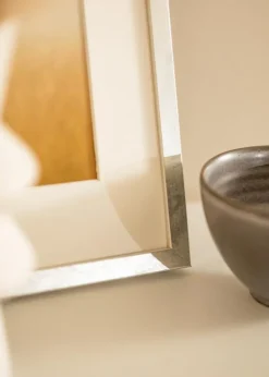 Ramme Ares Sølv 30x40 cm - Passepartout Hvid 22x32 cm